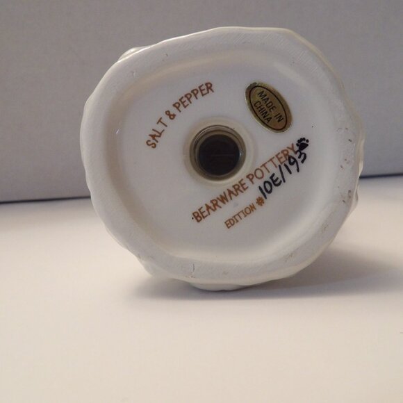 Bearware Pottery | Wedding Salt & Pepper Shaker } EUC - Picture 8 of 8